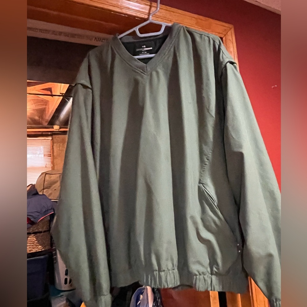 Men's Green Golf Pullover